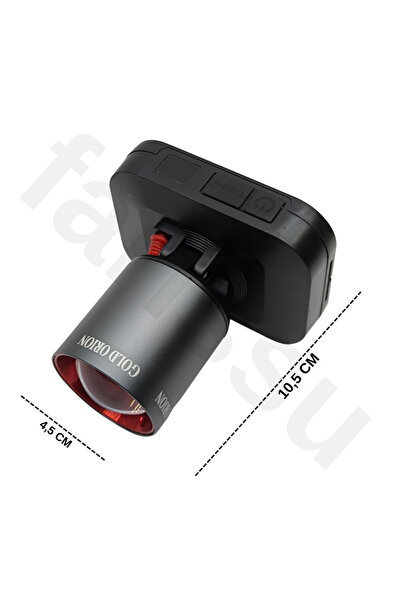 farissu R9807 Profesyonel Şarjlı Kafa Lambası - 50W 5000 Lümen Ultra Güçlü LE...