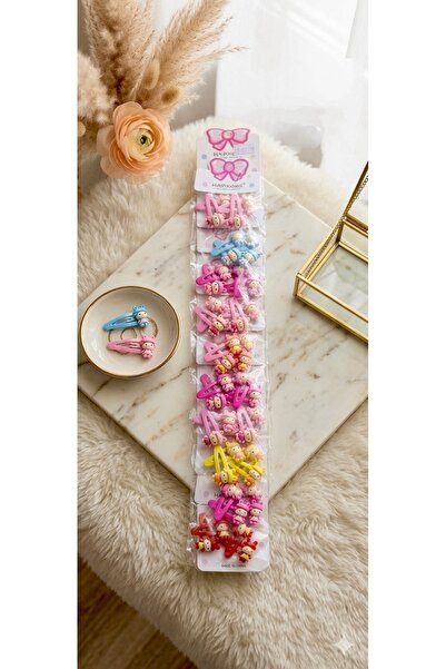 Çağla Accessories 2 Packs of 4 Random Color Snap Buckle Set (Total 8 Pieces, ...