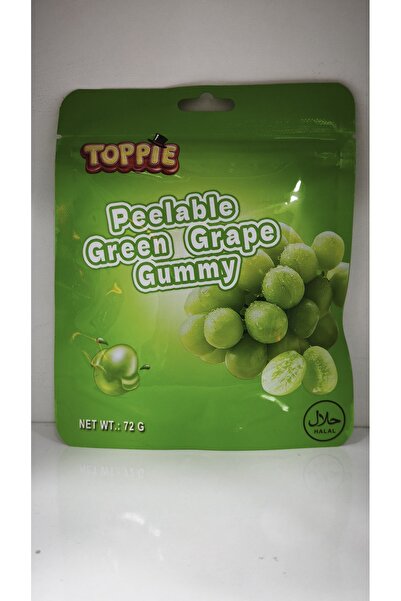 Topp Toppie Peelable Green Grape Flavored Soft Candy 72 g - Peelable Gummy Candy