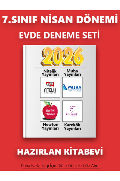 SİNAN KUZUCU YAYINLARI 7.SINIF NİSAN AYI TÜRKİYE GENELİ EVDE DENEME SETİ
