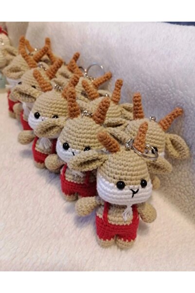 TMR toys Amigurumi keçi anahtarlık (adet fiyatıdır)