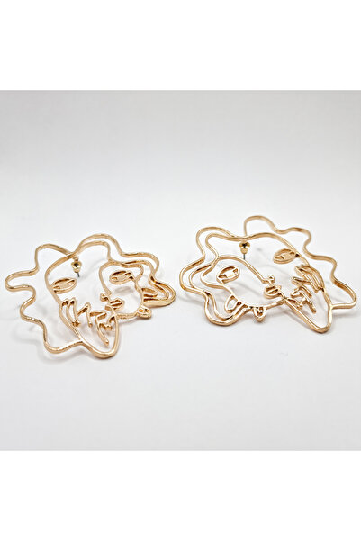 MYGRACE Drop Earrings, golden earrings, alloy, oversize