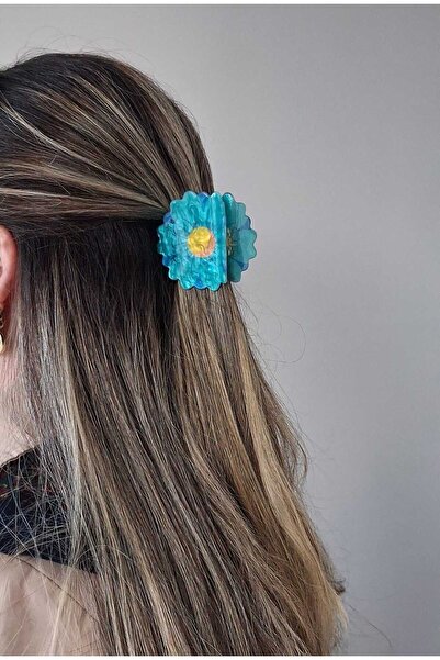 Bubbleatelier Blue Daisy Bone Buckle