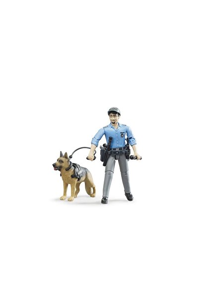 Bruder Brother - Figurină Polițist cu Câine