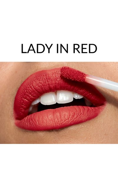 AVON Ruj mat hidratant Lady in Red – nuanta rosu intens elegant pentru buze catifelate 7 ml