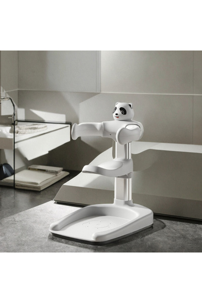 OEM Suport Baie Bebeluși Reglabil Panda – Antiderapant, Mâini Libere, ABS + S...