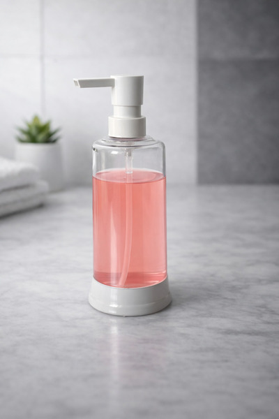 naturelove Transparent Liquid Soap Dispenser - Countertop Kitchen Organizer D...