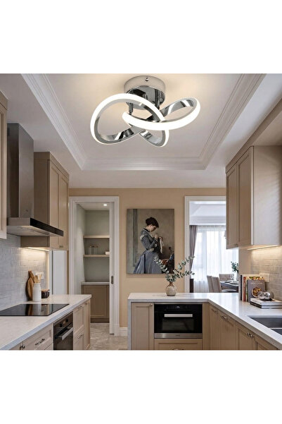 Lzy Avize Store Kar Çiçeği Krom Avize Modern Salon Mutfak Çocuk Odası Ve Antr...