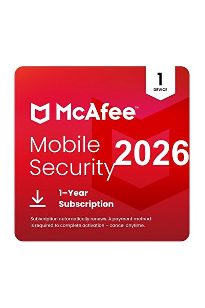 McAFEE 2026 Antivirus Mobile Security (Android) - 1 Android 1 Yıl Resmi Site ...