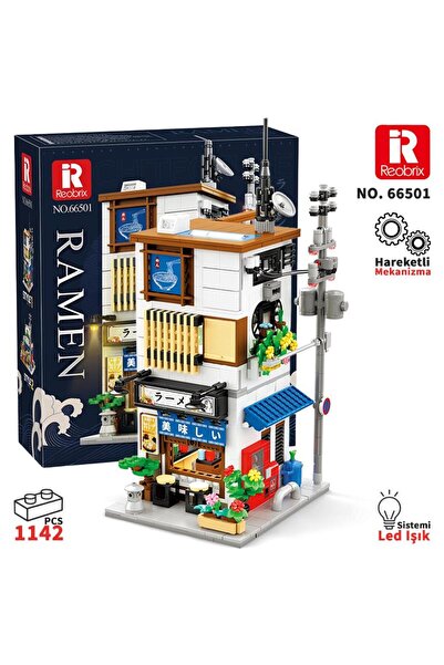 REOBRIX 66501 Ramen Evi Yaratıcı Yapı Blok Seti Building Blocks (Ramen House)...