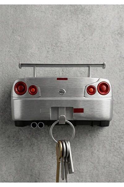 GRAUHAUS Nissan Skyline GT-R R34 Duvar Anahtarlığı JDM Fast Furious Dekor Hediye