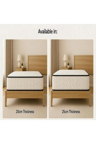 The Mattress Factory أورثو كومفورت - مرتبة دعم الظهر لتقويم العظام - مزيج من ...