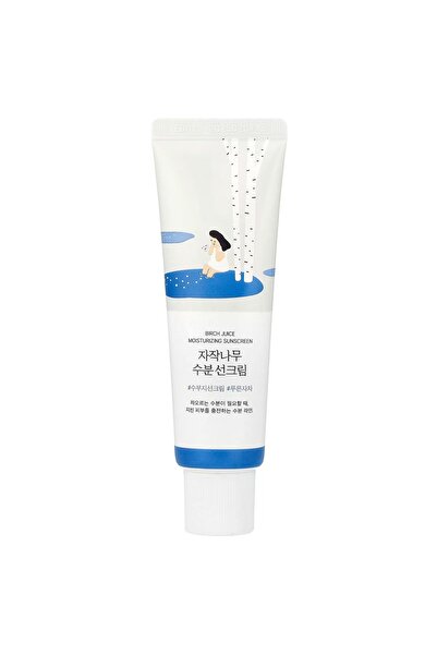 round كريم واقي من الشمس مرطب ومفتح للبشرة بعصير البتولا من لاب، 50 مل