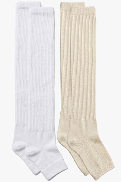 COTENCONCEPT 2 пари легінсів до коліна з бавовняної суміші з підошвою без пал...