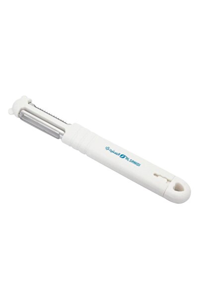AL SANIDI Plastic Vegetable and Fruit Peeler, Potato Peeler, White, Size 2.6*...