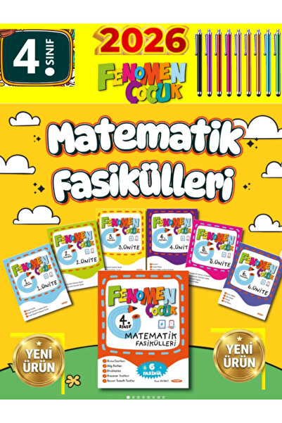 Fenomen Yayıncılık Fenomen Çocuk 4. Sınıf Matematik Fasikülleri 6 Fasikül Kon...
