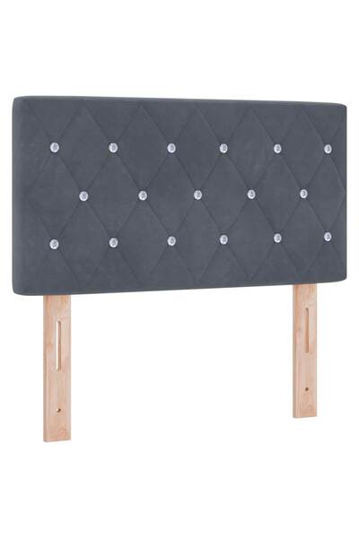 vidaxl LED signboard with LED strip lights Dark grey 80 cm Polyester
