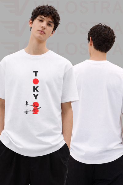 Velostra Unisex Tokyo Printed Special Design Oversize Comfortable Daily Use C...