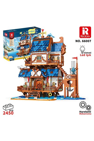 REOBRIX Technic 66007 Balıkçı Evi Yaratıcı Yapı Blok Seti Building Blocks (Fi...