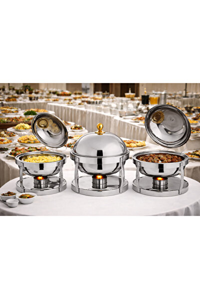 Maxima ✨   Buffet Servers with Gold Accents for Premium Catering - High-Quali...