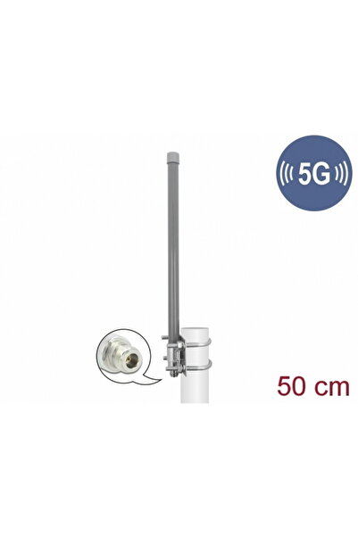DELOCK Antena exterior 5G 3.3 - 3.8 GHz N jack 8 dBi 50cm omnidirectional, 90417