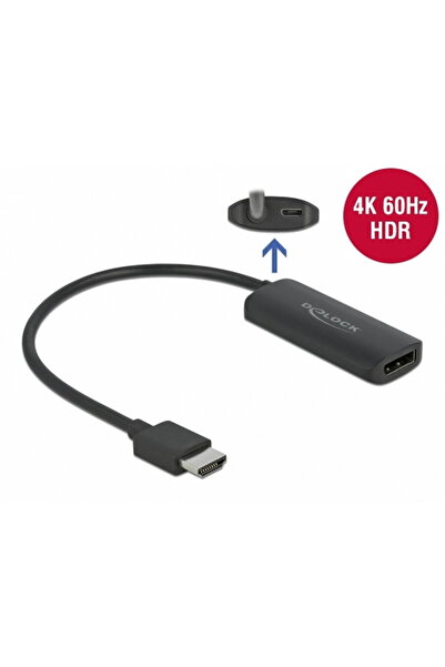 DELOCK Adaptor HDMI la DisplayPort 4K60Hz T-M, 63206