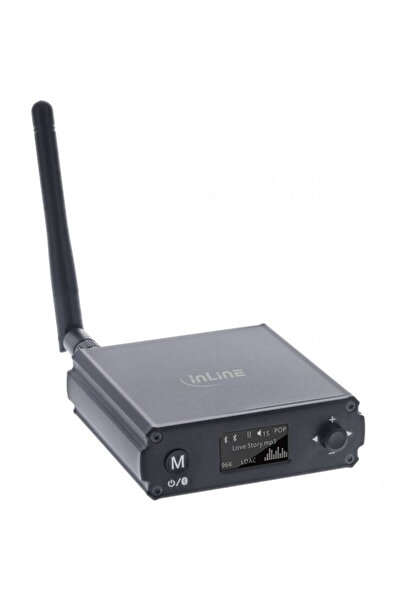 In-Line Bluetooth 5.1 HiFi Receiver & USB DAC cu LCD, InLine IL99209M