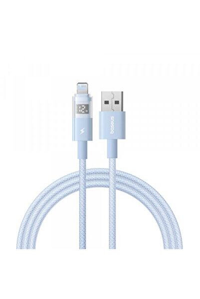 Baseus USB-A - Lightning Display 2 Data and Charging Cable, 12W, 1m, Blue P10...