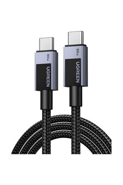 Ugreen Cablu Date si Incarcare USB-C - USB-C L524, 60W, 2m, Gri