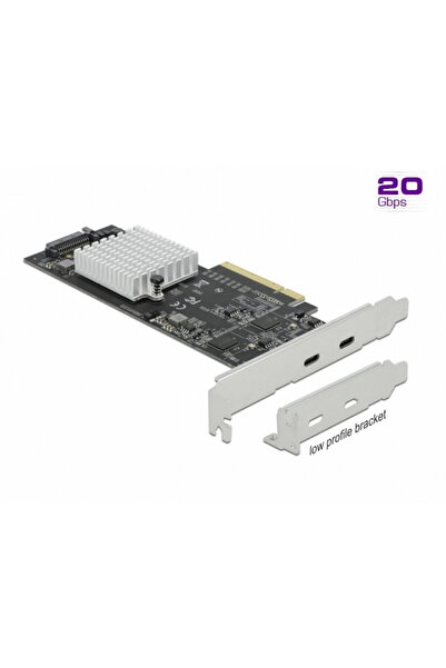DELOCK PCI Express cu 2 porturi externe SuperSpeed USB 20 Gbps (USB 3.2 Gen 2...