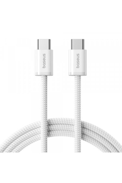 Baseus USB-C Data and Charging Cable - USB-C Dynamic 4 Series, 100W, 1m, Whit...