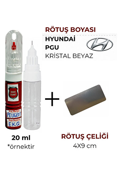 Önder Ticaret Hyundai PGU Kristal Beyaz Rötüş Boyası ve Rötuş Çeliği i10 i20 ...