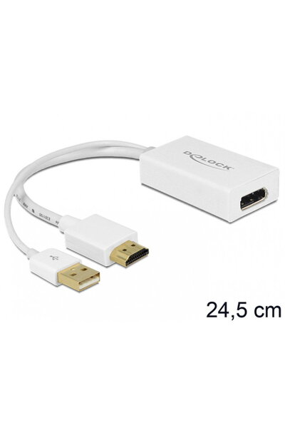DELOCK Adaptor HDMI la Displayport 1.2 4K T-M, 62496