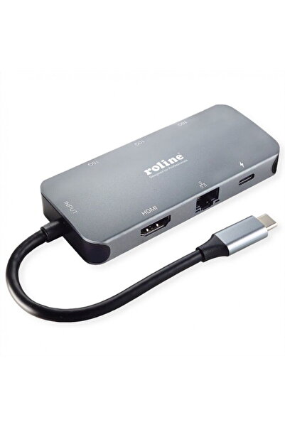Roline Docking station USB 3.2 Gen2 Type C la HDMI 4K30Hz/2x USB 3.2-A/1x USB...