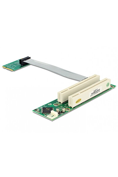 DELOCK Riser Card Mini PCIe la 2 x PCI 32Biti 5V cablu flexibil, 41355
