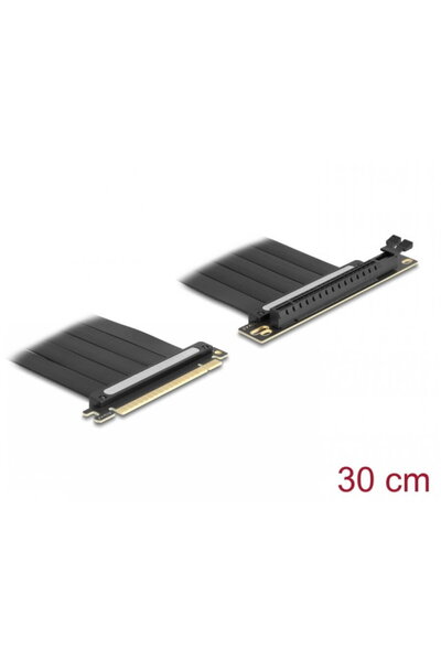 DELOCK Riser Card PCI Express 4.0 x16 to x16 90 degree angle + 30cm cable, 81509