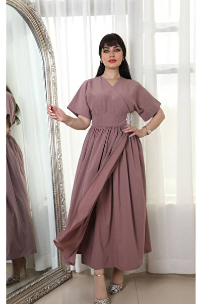 Stylish Fashion Stylish Fashion Turkish Wrap Dress with Accessory