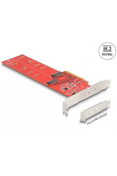 DELOCK PCI Express x8 la 2 x NVMe M.2 - Bifurcație LPFF, 90616