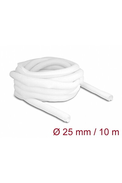 DELOCK Self-closing cable management net 10 m x 25 mm White, 20816