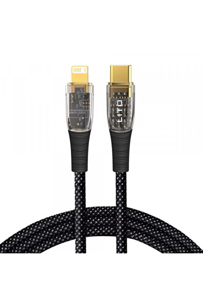 Lito Cablu Date si Incarcare USB-C - Lightning LD01, 27W, 1.2m, Negru