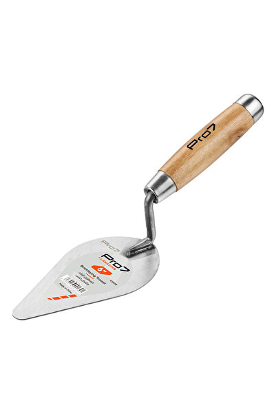 Lawazim مجرفة طوب خشبية Pro7 - 6 بوصات - أداة يدوية للبناء بحافة مستديرة