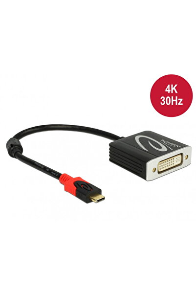 DELOCK Adaptor USB-C la DVI (DP Alt Mode) 4K 30 Hz T-M, 61213