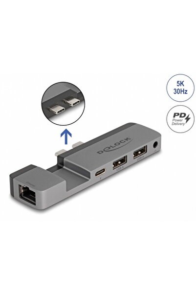 DELOCK Docking Station pentru MacBook Pro/MacBook Air 2 x Thunderbolt4 la 1 x...