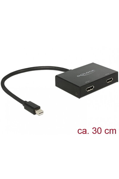 DELOCK Multiplicator mini Displayport la 2 x Displayport v1.2 4K, 87695