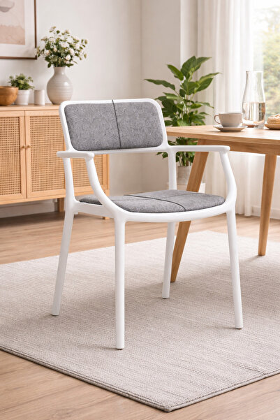 Crestj Stylish dining chair with a modern design and comfortable cushion, sui...