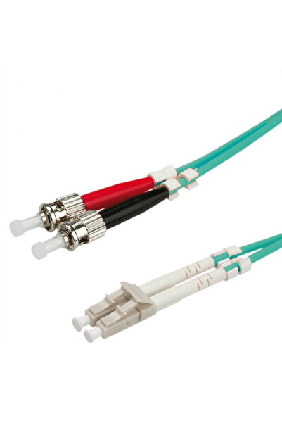 VALUE FO Jumper Cable, 50/125µm, OM3, LC/ST, turquoise, 2m