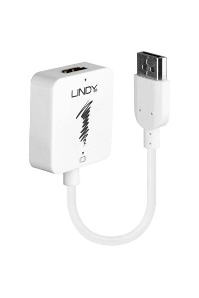 LİNDY Adaptor LY-38146, HDMI - DisplayPort, Alb