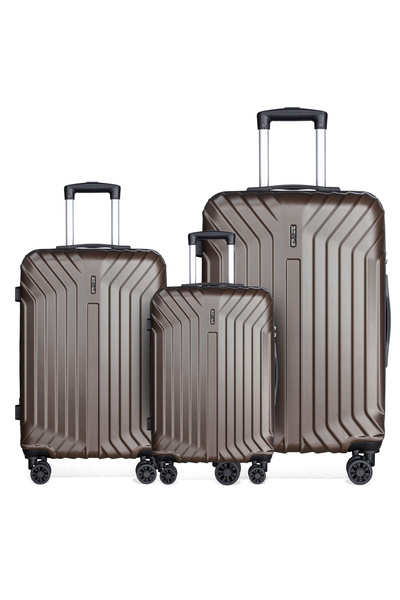 Generic 3 Piece Luggage Set, ABS Material, TSA Lock, 360° Wheels, Sizes (20/2...