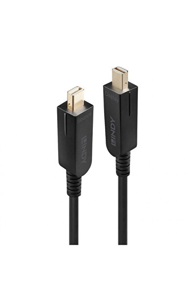 LİNDY Mini DisplayPort v1.4 Cable 8K60Hz/4K120Hz Fiber Optic Hybrid HDR - Det...