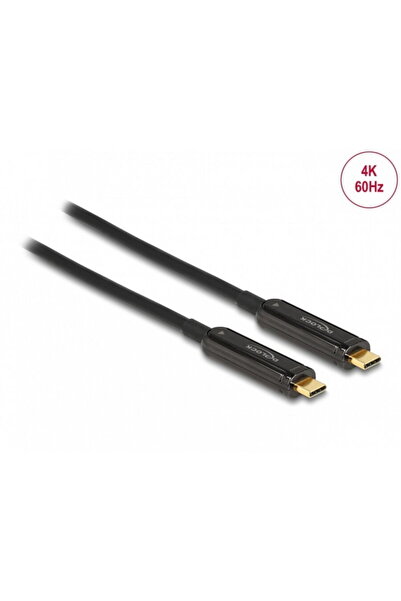 DELOCK Cablu activ optic video USB type C 4K60Hz T-T 30m, 84132